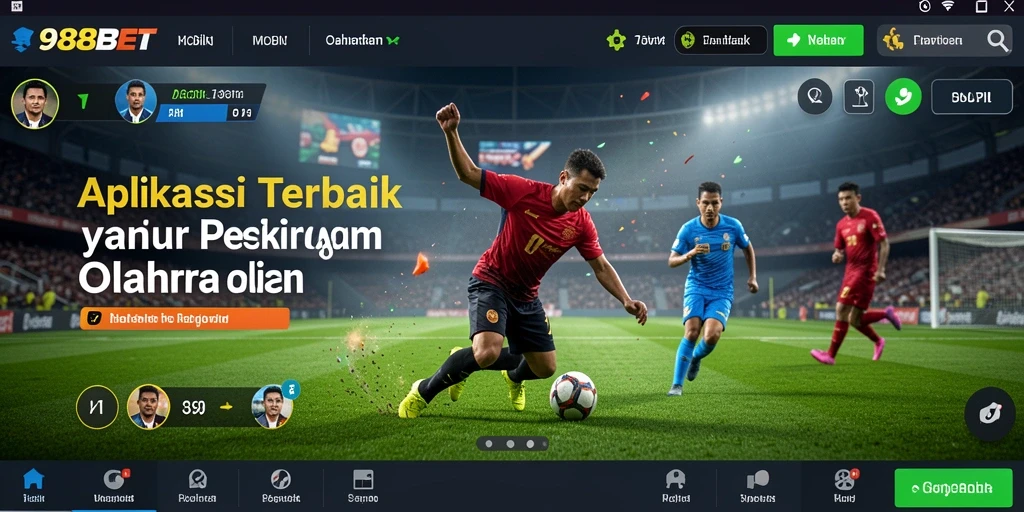 Tampilan gameplay 988BET dengan berbagai opsi taruhan olahraga.