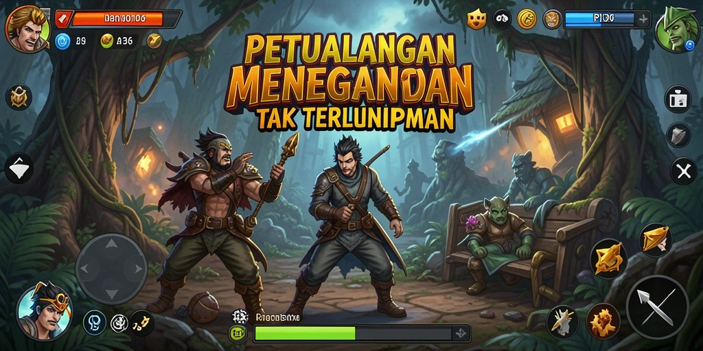 Tampilan menarik dari gameplay API36 yang menggugah selera petualang.
