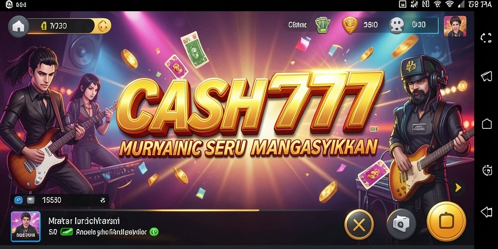 Gameplay seru dan menantang di CASH777 dengan lagu-lagu favorit.