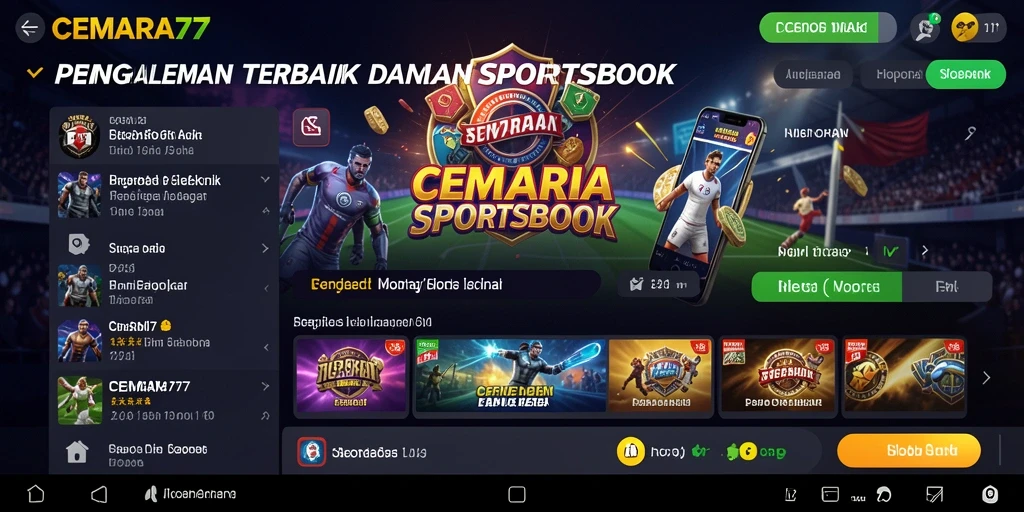 Tampilan antarmuka dan fitur menarik dalam CEMARA77.