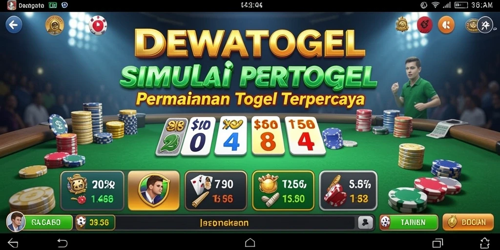 Tampilan gameplay DEWATOGEL yang menarik dan interaktif.