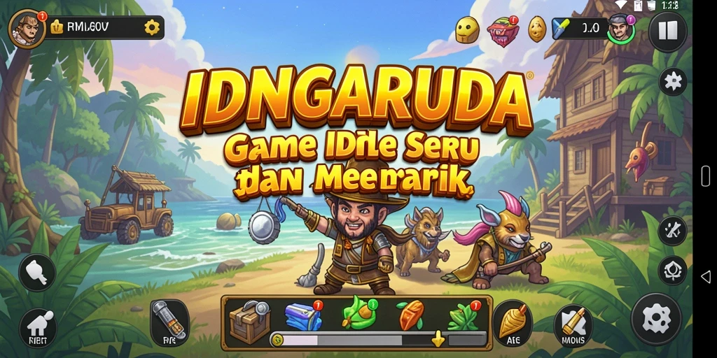 Tampilan menarik gameplay IDNGARUDA dengan karakter yang beragam.