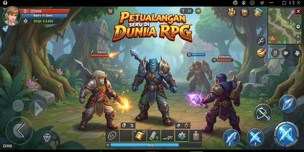 Gameplay memukau dengan petualangan RPG yang dinamis.