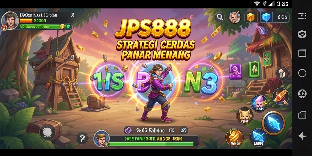 Screenshot gameplay JPS888 menampilkan strategi pertempuran yang intens.