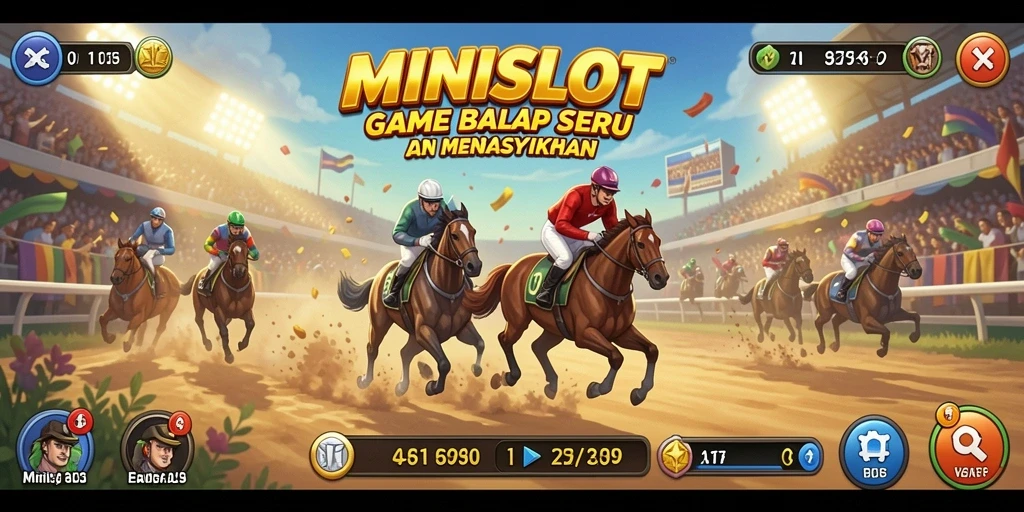 Tampilan luar biasa dari gameplay balap di MINISLOT.