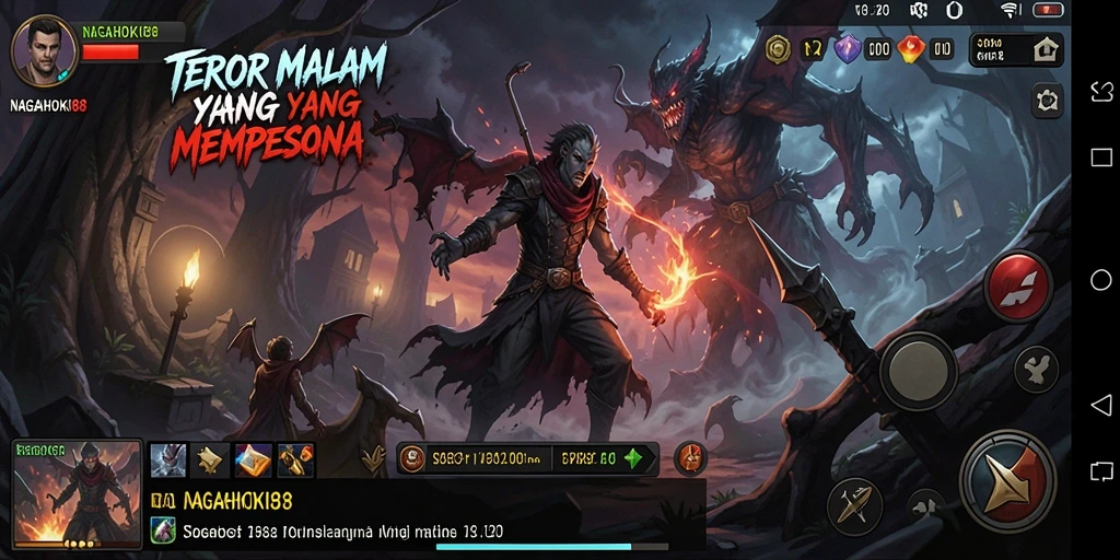 Screenshot NAGAHOKI88 menampilkan gameplay menakutkan dan mendebarkan.