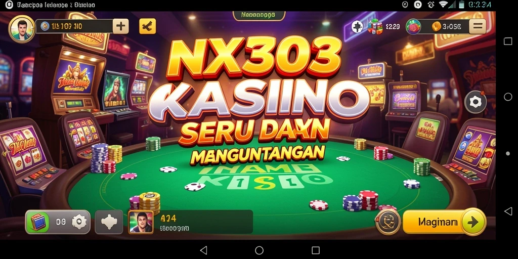 Screenshot gameplay NX303 dengan tampilan kasino yang mengesankan.