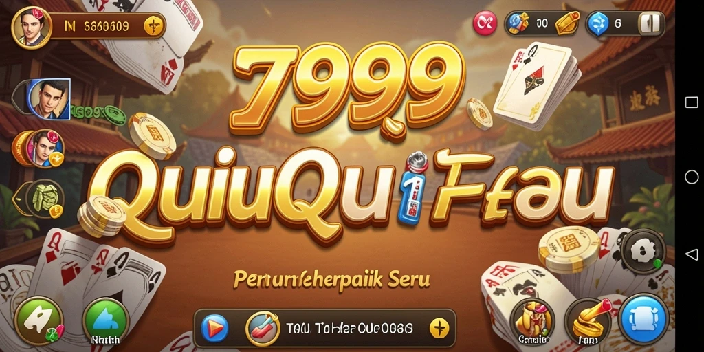 Screenshot T9999 menampilkan keseruan bermain QiuQiu secara online.